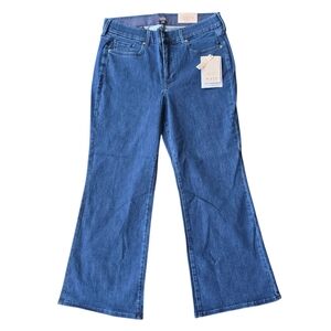 NYDJ Women's Flare Blue Jeans Waist Match Lift Tuck Technology Size 0X NWT